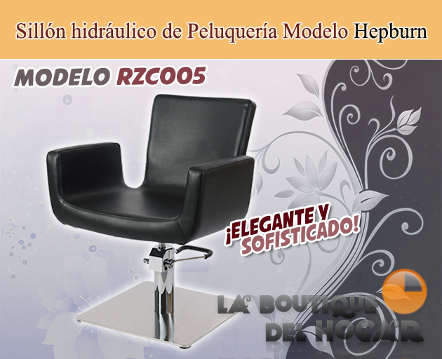 Sillón hidráulico de Peluquería Hepburn Modelo RZC005