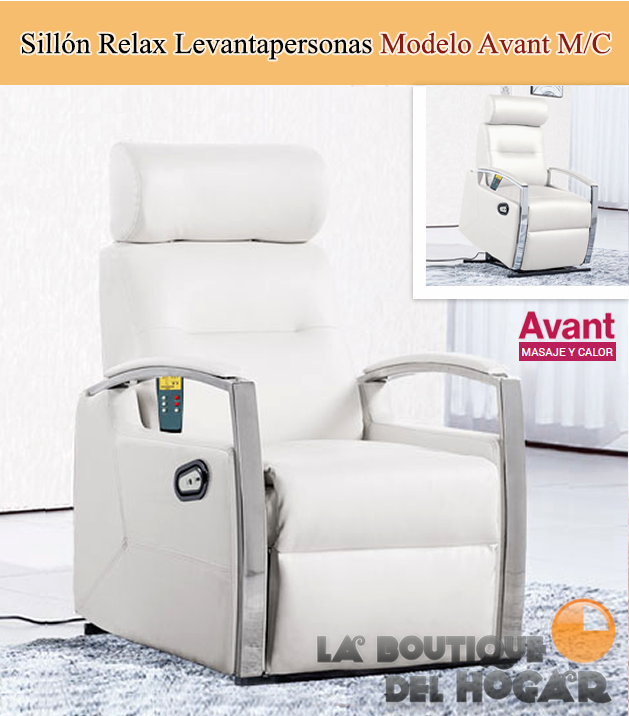 Sillón Relax Levantapersonas en Polipiel Modelo Avant