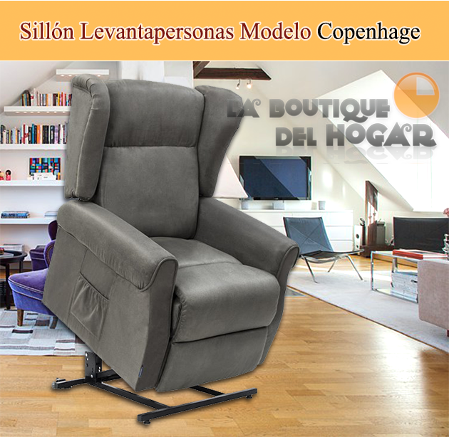 Sillón de Masaje Relax Levantapersonas en Tela Modelo Copenhague