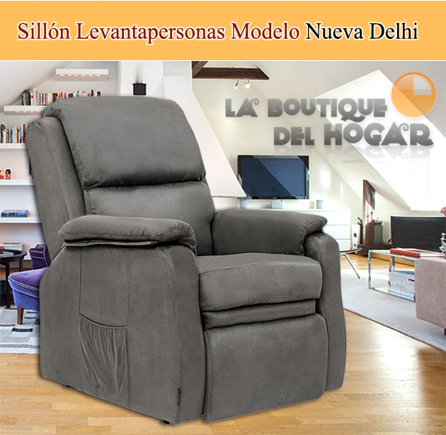 Sillón de Masaje Relax Levantapersonas en Tela Modelo Nueva Delhii