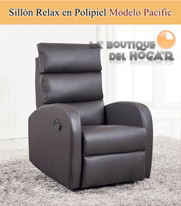 Sillón Relax Pared Cero Grados Modelo Pacific - Color Chocolate