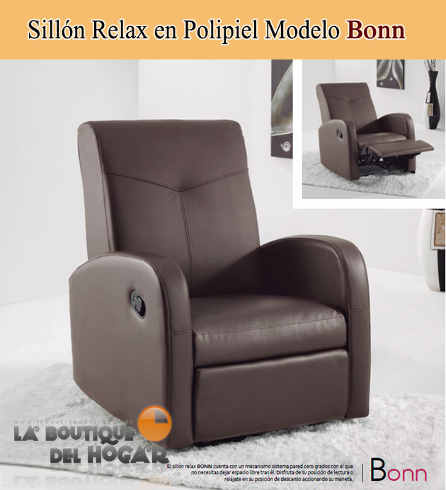 Sillón Relax en Polipiel Modelo Bonn