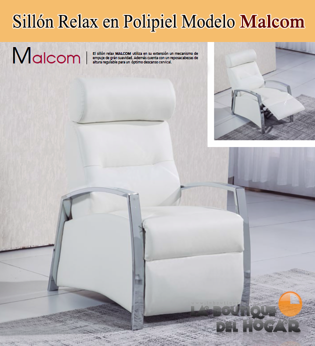 Sillón Relax en Polipiel Modelo Malcom