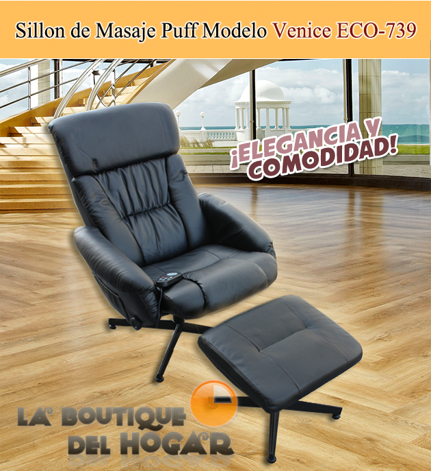 Sillon de Masaje Modelo Puff Venice ECO-739