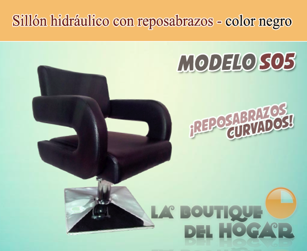 Sillón hidráulico Modelo S05 color negro