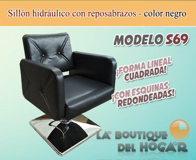 Sillón hidráulico con reposabrazos Modelo S69