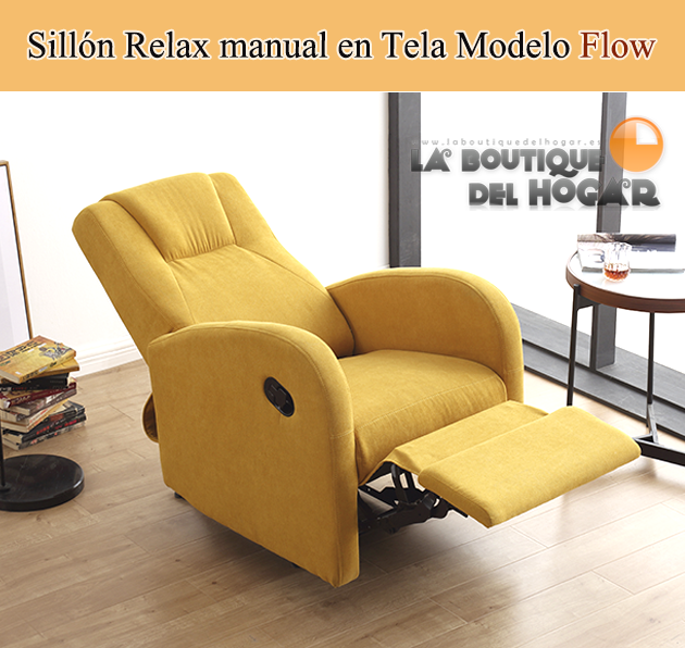 Sillón Relax en Tela Modelo Flow
