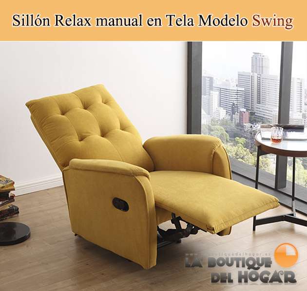 Sillón Relax en Tela Modelo Swing