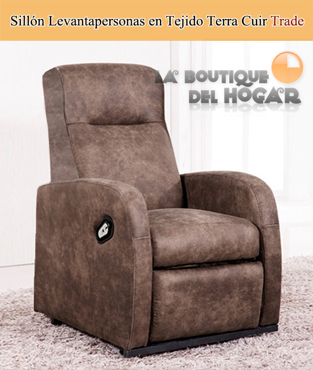 Sillón Relax Levantapersonas en Tela Modelo Trade
