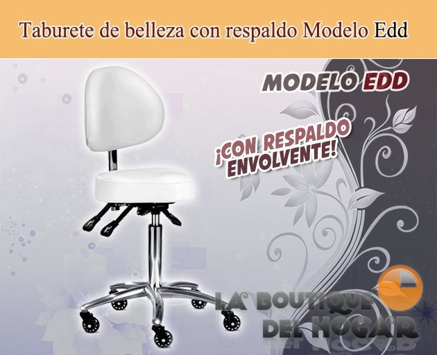 Taburete con respaldo Modelo Edd