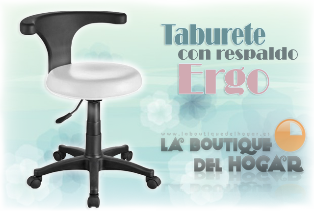 Taburete con respaldo Modelo Ergo