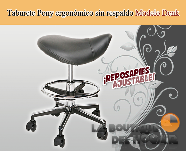 Taburete sin respaldo regulable en altura