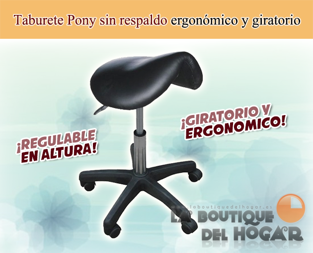 Taburete sin respaldo regulable en altura