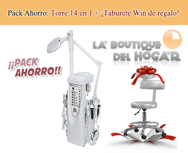 Torre multifuncional 14 en 1 Modelo NM-1008 + ¡Taburete Win de regalo!