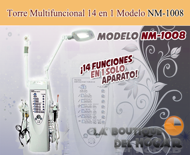 Torre multifuncional 14 en 1 Modelo NM-1008
