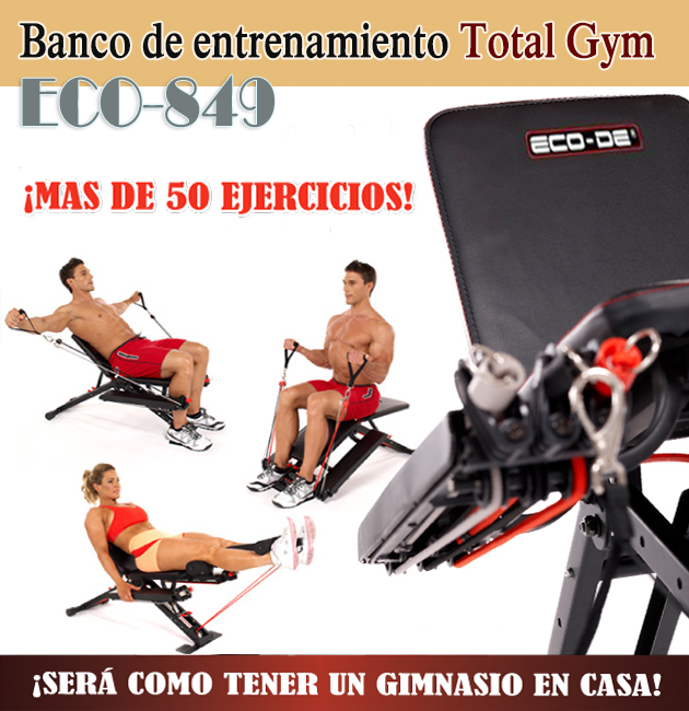 Banco de entrenamiento Total Gym Modelo ECO-849