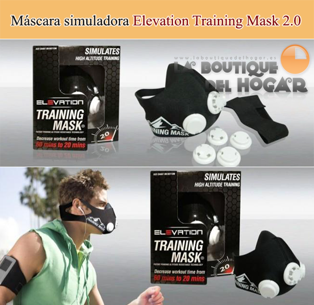 Máscara simuladora de entrenamiento en Altitud Elevation Training Mask 2.0