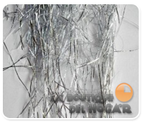 fibra de hilo de plata