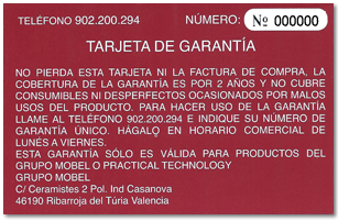 2 años de Garantía Oficial GM