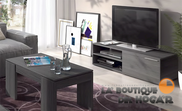 Mesa de Centro elevable con revistero para comedor Modelo Kendra