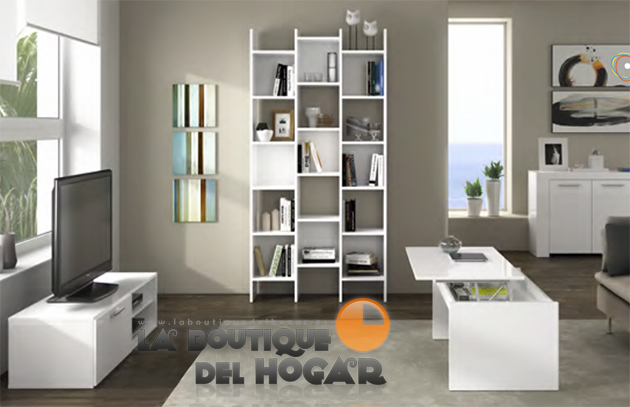 Mesa de Centro elevable con revistero para comedor Modelo Attuale