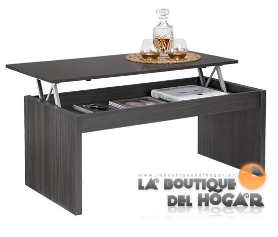 Mesa de Centro elevable con revistero para comedor Modelo Attuale