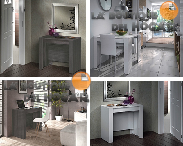 Mesa Extensible para salón comedor o cocina Modelo Práctico