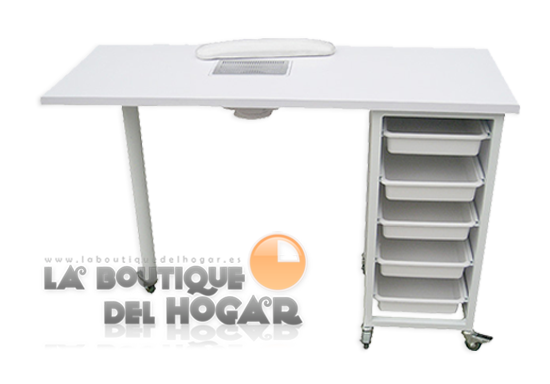 Mesa de manicura Plegable con aspirador