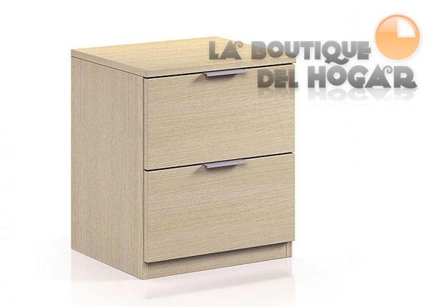 Mesita de noche de 2 cajones Modelo Low Cost