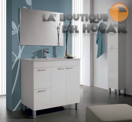 Mueble de Baño con Lavabo y Espejo Modelo Aktiva
