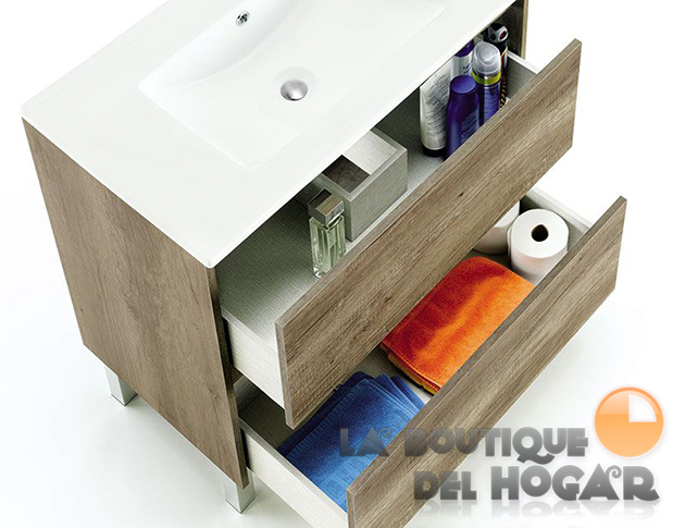 Mueble de Baño con Lavabo y Espejo Modelo Dakota