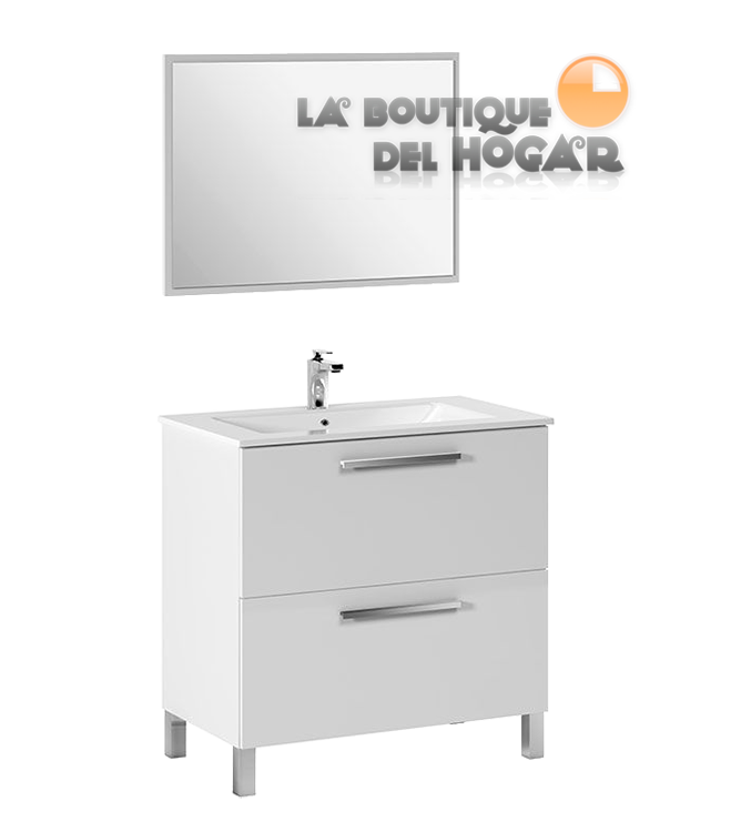 Mueble de Baño con Lavabo y Espejo Modelo Athena