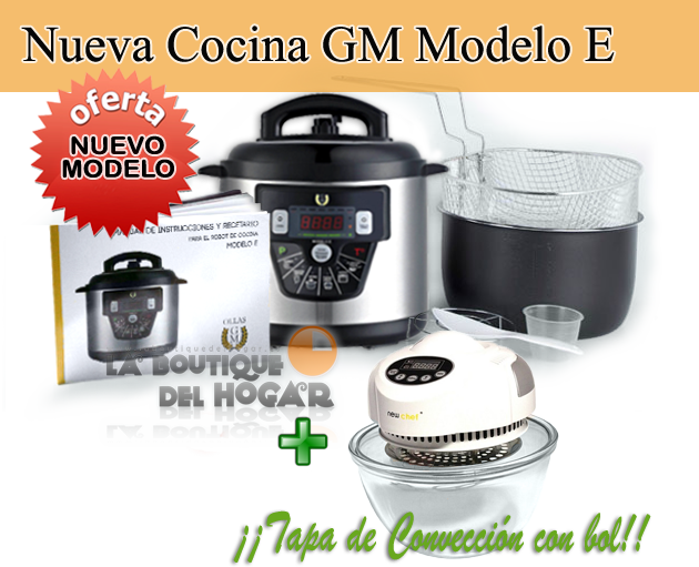 Olla Programable GM modelo E Funcion freidora y Función de Voz – 6 litros