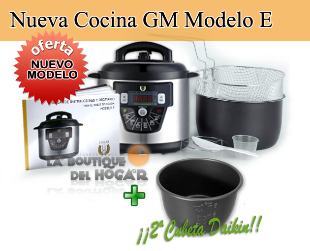 Olla Programable GM modelo E Funcion freidora y Función de Voz – 6 litros