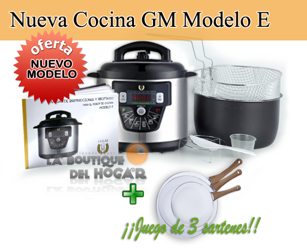 Cocina Programable GM modelo E Funcion freidora y Función de Voz – 6 litros