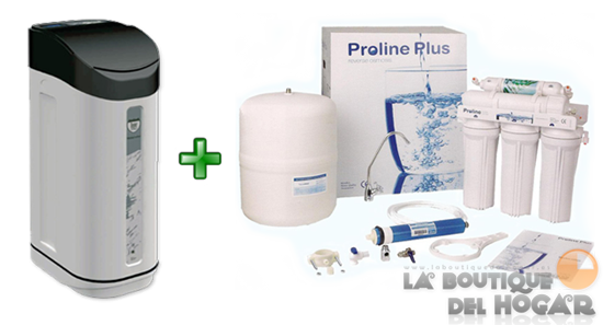 Pack Descalcificador Volumétrico Denver 30 litros + Osmosis Proline Plus