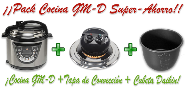 Pack Cocina Programable GM D + Tapa de Conveccion + Cubeta de Tefl贸n Daikin