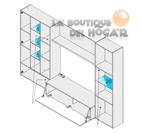 Mueble para salón comedor moderno Modelo Disegno