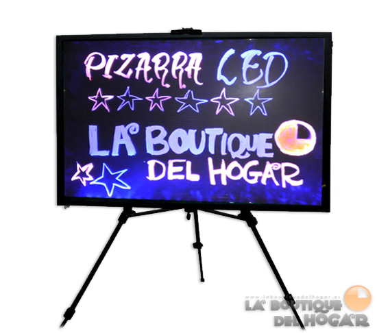 Pizarra LED Cartel Luminoso Fluorescente 80x60 cm
