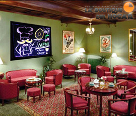 Pizarra LED ideal para restaurante