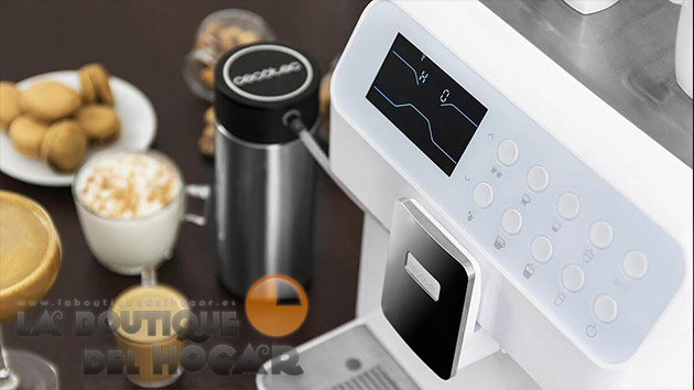 Cafetera Cecotec Power Matic-ccino 7000 de 19 Bares con depósito de leche