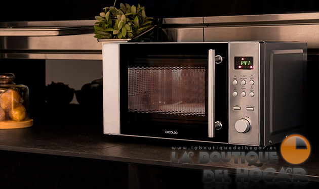 Microondas Cecotec Steel de Acero Inoxidable con Grill