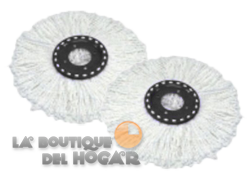 2 recambios para Fregona Giratoria Magic Mop