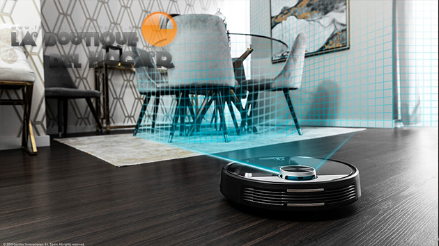 Robot Aspirador Inteligente con App Móvil y Tanque Mixto Conga 3290 Titanium
