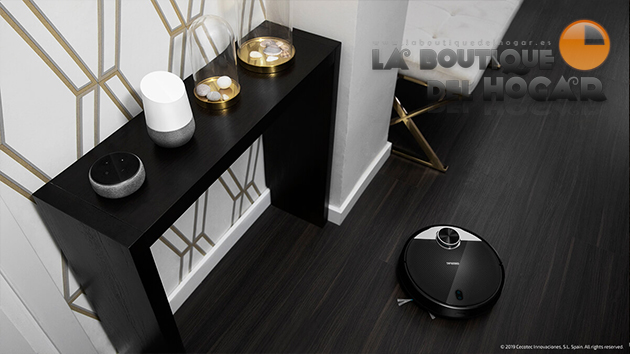 Robot Aspirador Inteligente con App Móvil y Tanque Mixto Conga 3290 Titanium