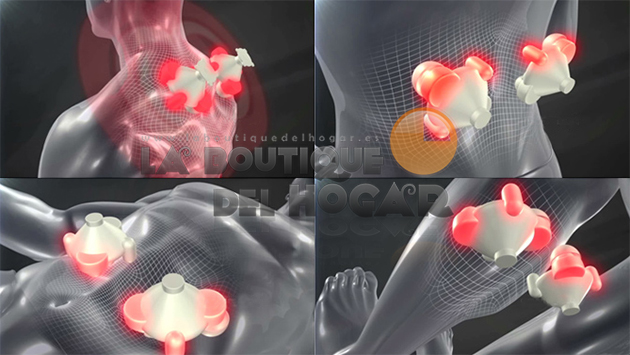 Masajeador Cervical Multiusos Shiatsu 3D con Calor Infrarrojo