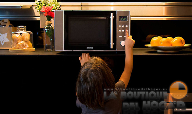 Microondas Cecotec Steel de Acero Inoxidable con Grill
