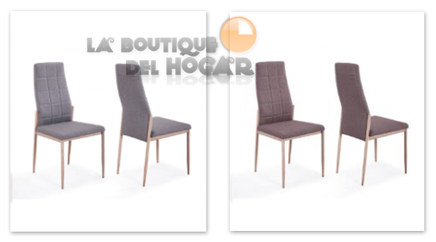 Pack 2 Sillas de comedor con estructura metálica Oak Modelo Markus