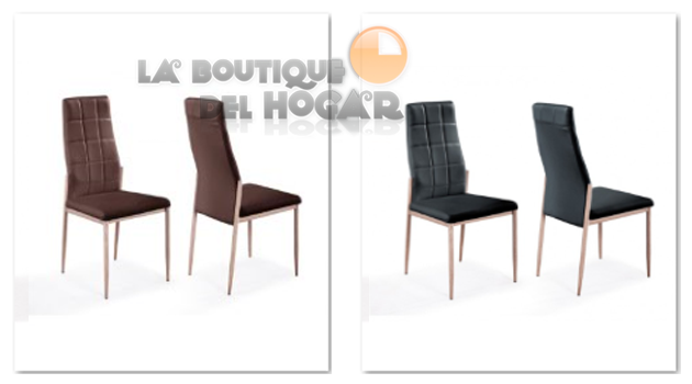 Pack 2 Sillas de comedor con estructura metálica Oak Modelo Markus