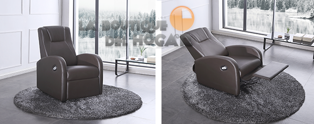 Sillón Relax Levantapersonas en Tejido Vintage chocolate Modelo Artic